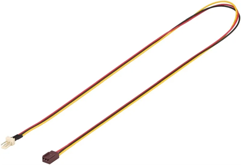 PremiumCord prodlužovací kabel pro ventilátor počítače, 3pinový konektor samec /