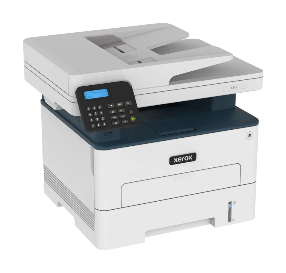 Xerox B225 – černobílá laserová multifunkce A4 3 v 1, 34 str./min, duplex, ADF, Wi-Fi, Ethernet