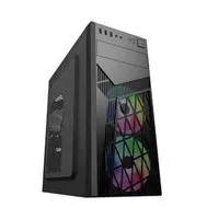 EUROCASE skříň ML N6-560B, ATX, 2x USB-A, 1x USB-C, 2x 120mm ARGB Fan, černá