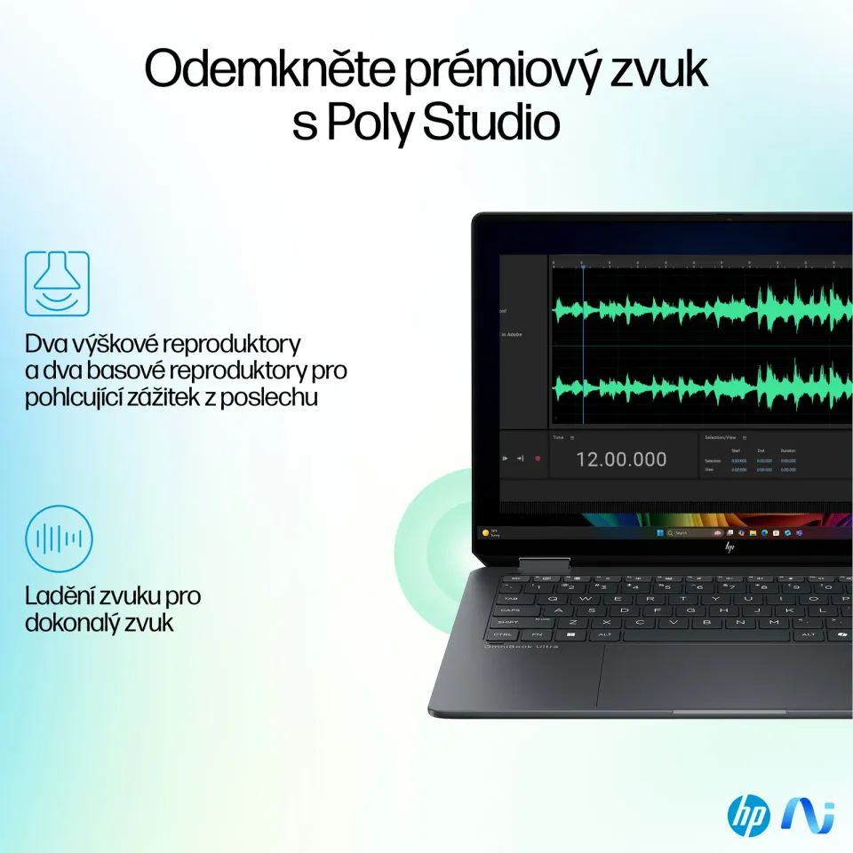 NTB HP OmniBook Ultra Flip 14-fh0002nc, Ultra 9-288V, Touch/14.0 2.8K OLED, 32GB DDR5, SSD 2TB, Win11 Pro, 2Y onsite