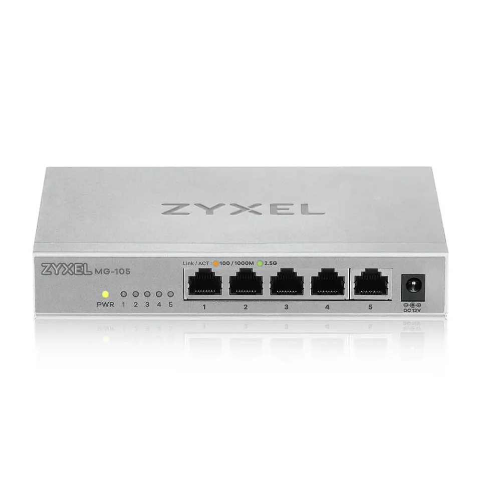 Zyxel XMG-105 5 Ports 2,5G + 1 SFP+ MultiGig unmanaged Desktop Switch