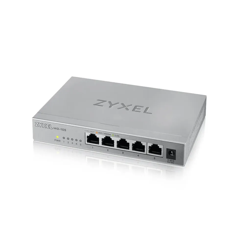 Zyxel XMG-105 5 Ports 2,5G + 1 SFP+ MultiGig unmanaged Desktop Switch