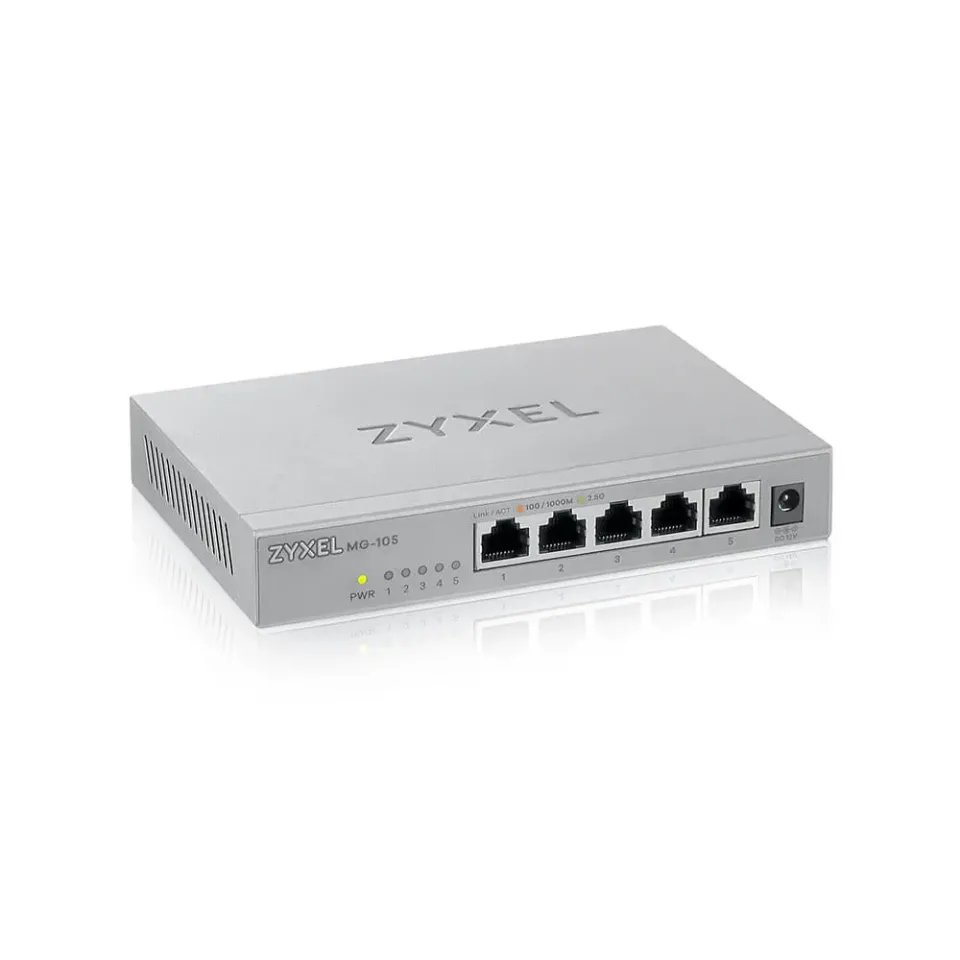 Zyxel XMG-105 5 Ports 2,5G + 1 SFP+ MultiGig unmanaged Desktop Switch