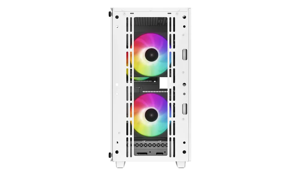 DEEPCOOL Case CC360 WH ARGB, mATX, Průhledná bočnice, 3x120mm Fan, bílá