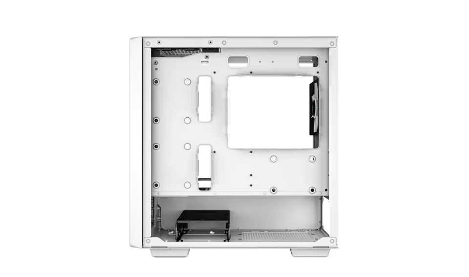DEEPCOOL Case CC360 WH ARGB, mATX, Průhledná bočnice, 3x120mm Fan, bílá