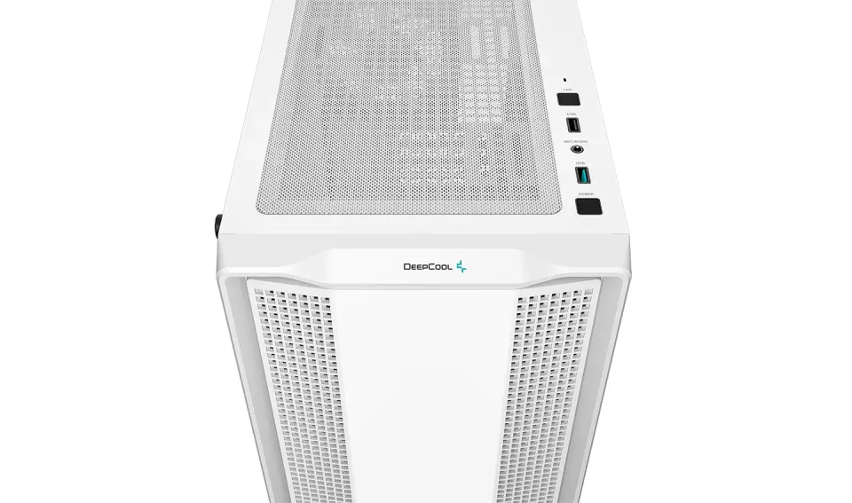 DEEPCOOL Case CC360 WH ARGB, mATX, Průhledná bočnice, 3x120mm Fan, bílá