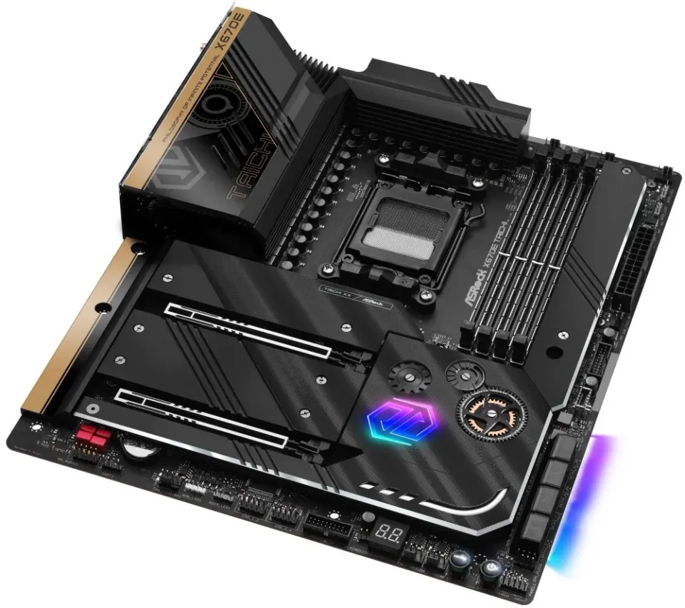 OPRAVENÉ - ASRock X670E Taichi / AMD X670 / AM5 / 4x DDR5 / 4x M.2 / HDMI / 2x USB-C / WiFi / EATX