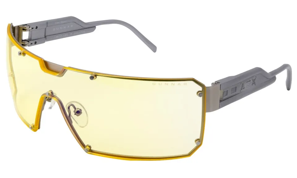 GUNNAR kancelářske/herní brýle CYBERPUNK DEX * STEEL *jantárová skla BLF 65 * GUNNAR focus