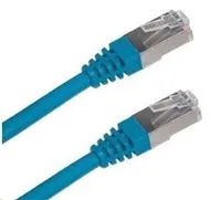XtendLan patch kabel Cat6A, SFTP, LS0H - 0,3m, modrý (prodej po 10 ks)
