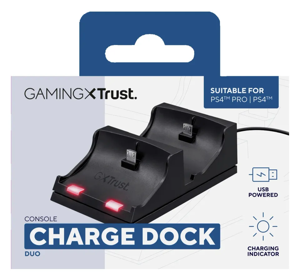 TRUST GXT235 DUO CHARGE DOCK PS4