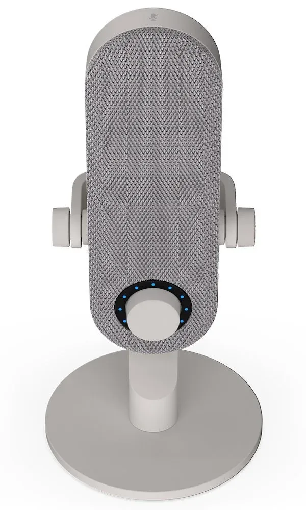 Krux mikrofon Pin / stolní mikrofon / 3,5mm jack / USB-C / bílý