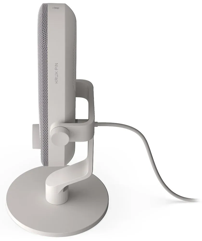 Krux mikrofon Pin / stolní mikrofon / 3,5mm jack / USB-C / bílý