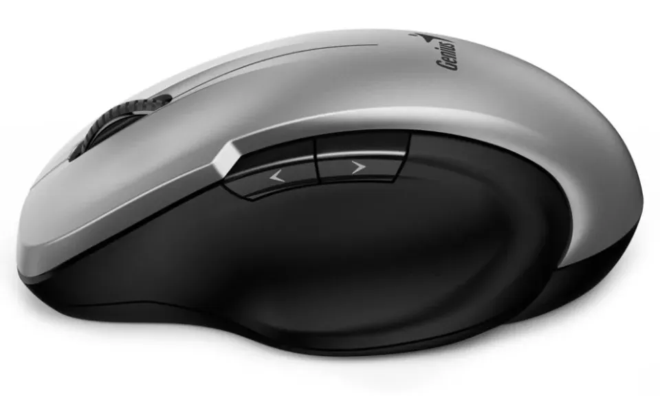 GENIUS myš Ergo 8200S Wireless tichá,1200dpi,USB-C, stříbrná