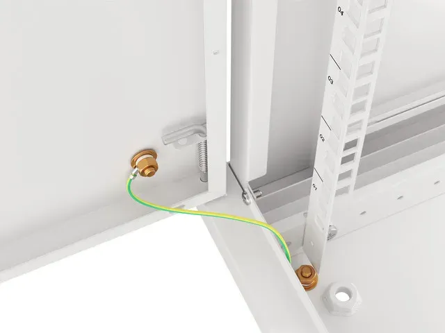 LANBERG Nástěnná jednodílná skříň 19", 12U/600x450 FOR SELF-ASSEMBLY plechové dv