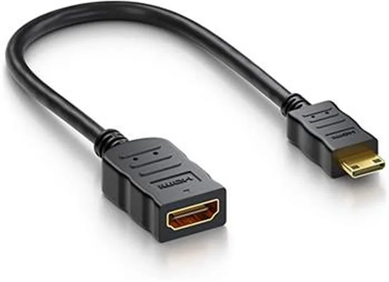PremiumCord Flexi adaptér HDMI Typ A samice - mini HDMI Typ C samec pro ohebné z
