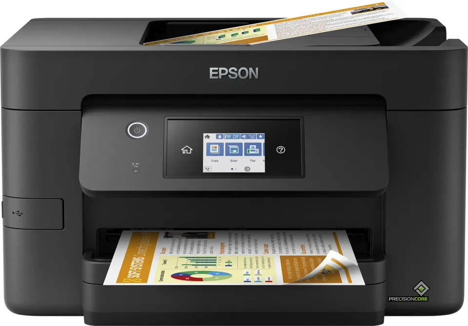 Epson WorkForce Pro WF-3820DWF – A4-Tintenstrahl-Multifunktionsdrucker 4-in-1 mit Fax, Duplex, Vorlageneinzug, WLAN und Ethernet
