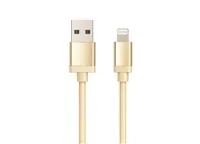 WG - Datový kabel Lightning MFI na USB-A, 1 metr, zlatá
