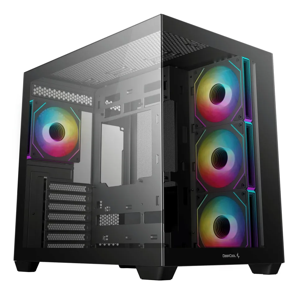 DEEPCOOL Case CG530 4F, ATX, Průhledná bočnice, černá
