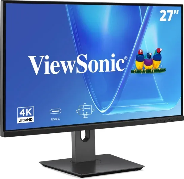 ViewSonic VG2719U-4K 27" UHD Frameless IPS Monitor with 2 HDMI, DP ,USB type C,USB, dual speakers, ergonomický stojan