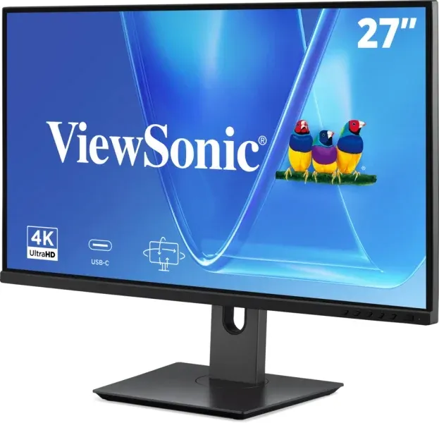 ViewSonic VG2719U-4K 27" UHD Frameless IPS Monitor with 2 HDMI, DP ,USB type C,USB, dual speakers, ergonomický stojan