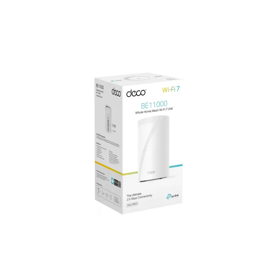 TP-Link Deco BE65(1-pack) BE9300 Třípásmový systém Mesh WiFi 7 pro celou domácno