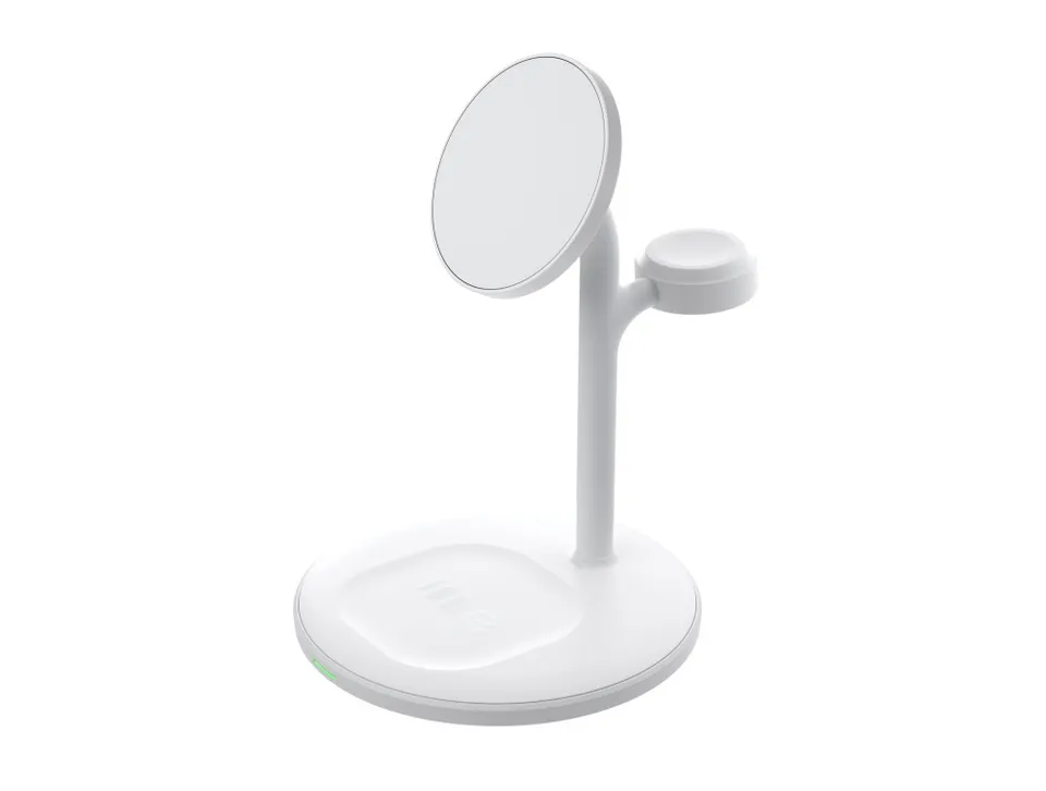 Green Cell MagScape Inductive Charger Stand 3-in-1 MagSafe for iPhone,Apple Watc (MSST-GC-3IN1-W)