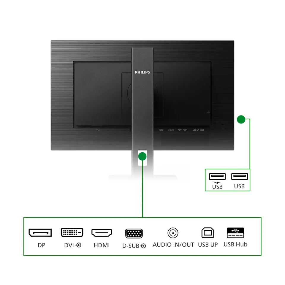Philips/242B1G/00/23,8"/IPS/FHD/75Hz/4ms/Black/3R