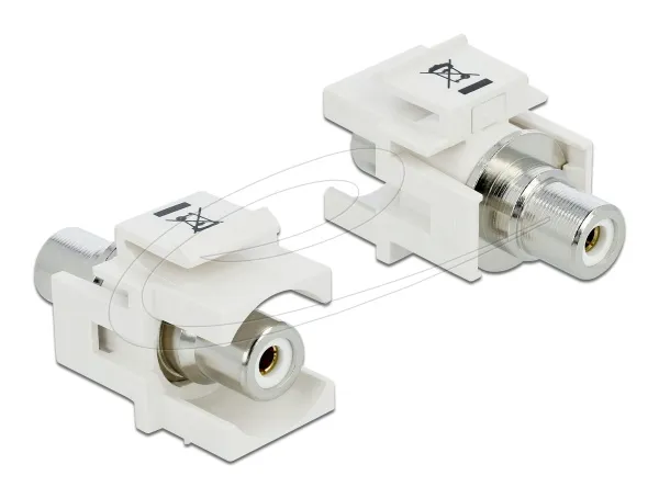 Delock Keystone modul RCA samice > RCA samice bílý / bílý