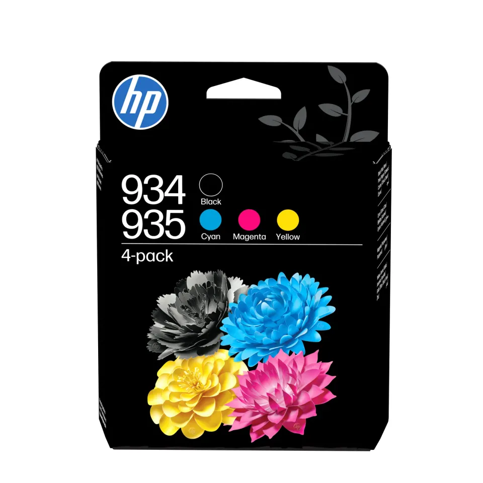 HP 6ZC72AE náplně č.934+935 CMYK (4pack = černá + CMY) (pro HP OfficeJet 6830, 6820, 6220, 6230)