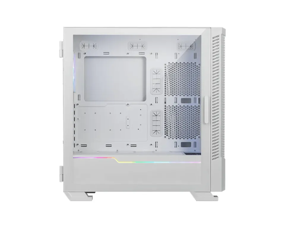 MSI skříň MPG VELOX 100R WHITE/ bez zdroje/ levé temperované sklo/ 4x ARGB 120 mm fan/ 1x USB3.1 Type-C/ 2x USB3.0/ bílá
