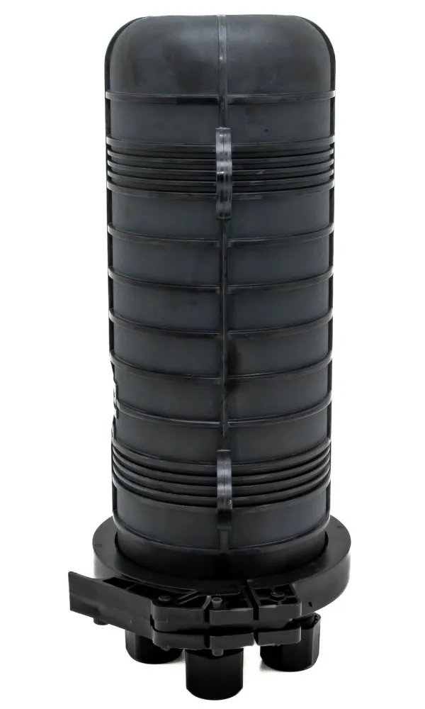XtendLan Vodotěsná optická spojka, zemní/zeď/stožár, 96 vláken, 4x12x2, 4 prostupy, matice, 420x140mm