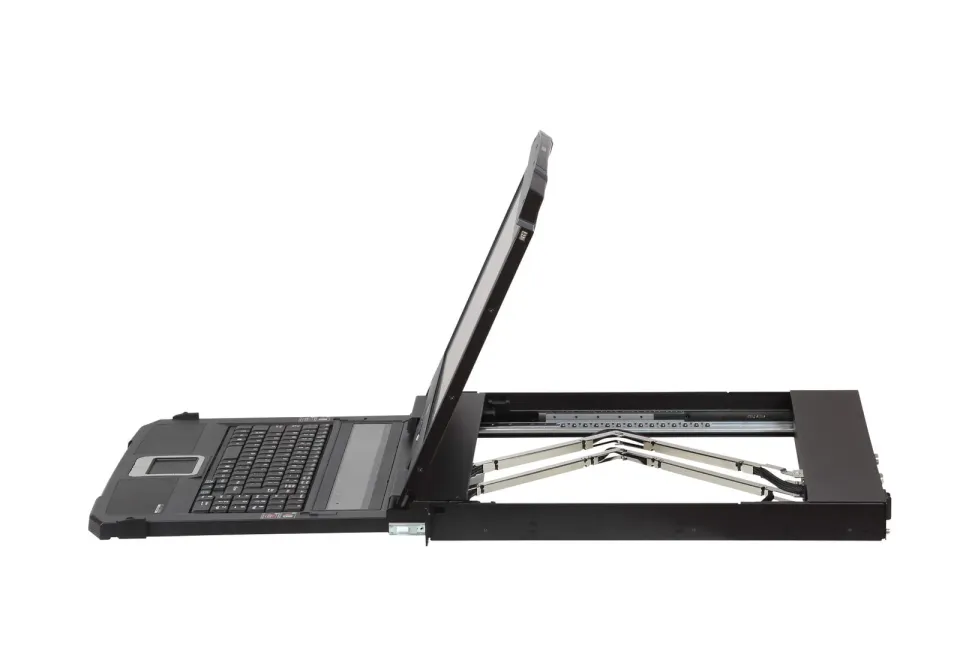 ATEN CL3800NW 1U Ultra Short Depth Dual Rail WideScreen FHD LCD Console (USB / H