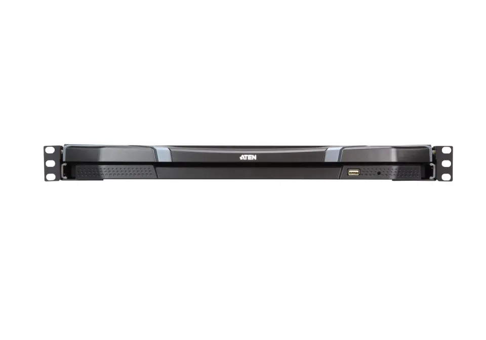 ATEN CL3800NW 1U Ultra Short Depth Dual Rail WideScreen FHD LCD Console (USB / H