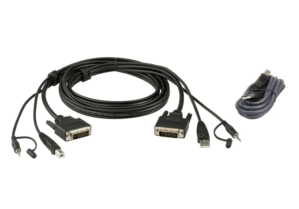 ATEN 3M USB DVI-D Dual Link Secure KVM Cable Kit
