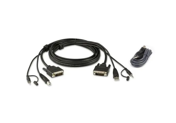 ATEN 3M USB DVI-D Dual Link Secure KVM Cable Kit
