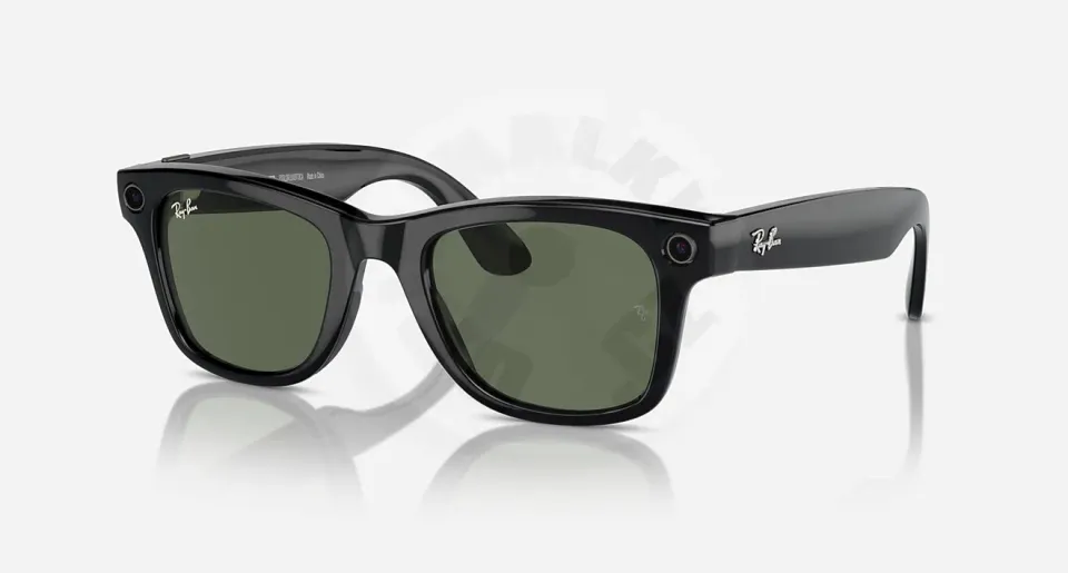 Meta Ray-Ban Gen1 Wayfarer - Matte Black/Clear to Graphite Green Transitions