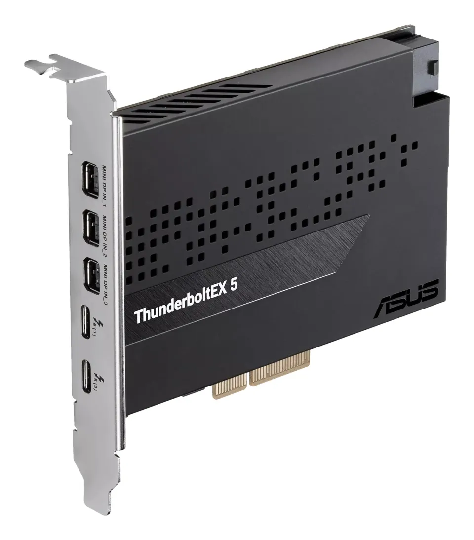 ASUS rozšiřující karta ThunderboltEX 5, PCIe 4.0x4, 2xThunderbolt 5, 3x Mini-DP