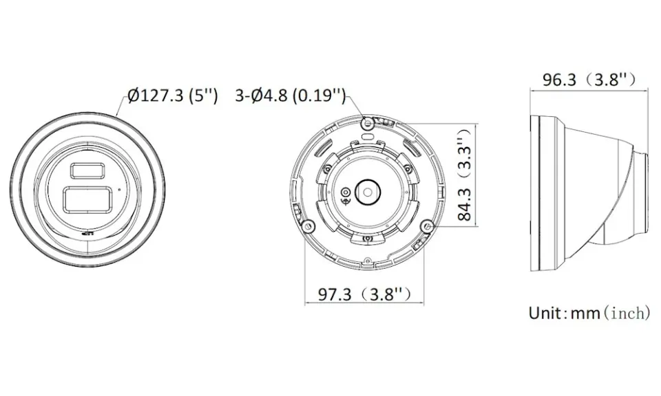 Hikvision DS-2CD2383G2-LI2U(2.8mm) - 8MPix IP Turret Hybrid AcuSense kamera; IR 30m, mikrofon, IP67
