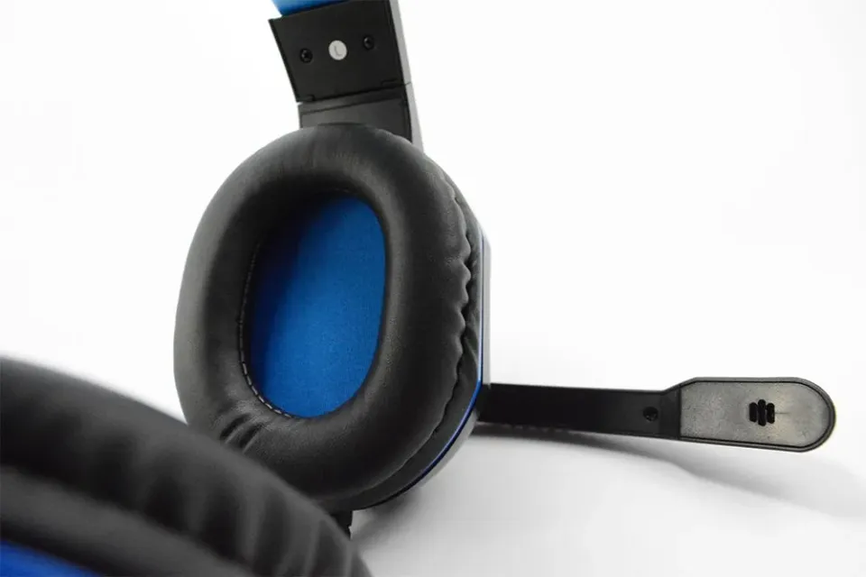 LEXIP STEELPLAY - HP41 DRÁTOVÁ SLUCHÁTKA S MIKROFONEM, ČERNÁ/MODRÁ