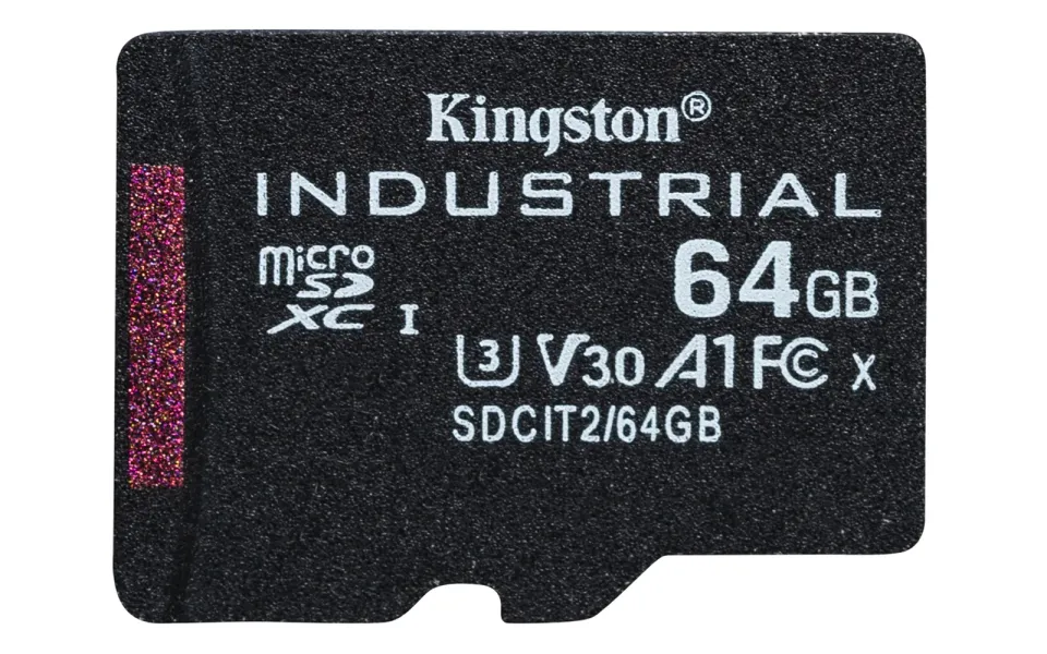 KINGSTON 64GB microSDXC Industrial C10 A1 pSLC Card Single Pack w/o Adapter