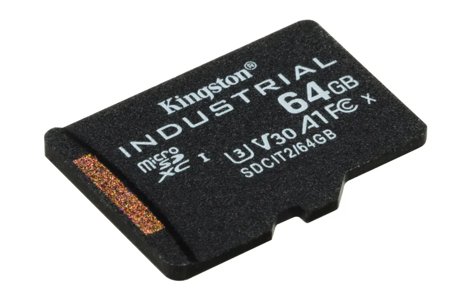 KINGSTON 64GB microSDXC Industrial C10 A1 pSLC Card Single Pack w/o Adapter