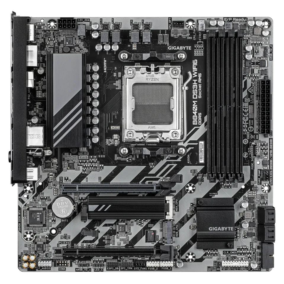 GIGABYTE MB Sc AM5 B840M DS3H WIFI6, AMD B840, 4xDDR5,WIFI, DP, HDMI, mATX