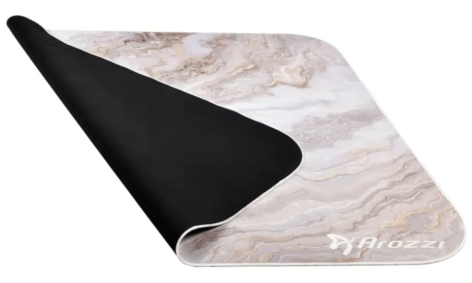 AROZZI Zona Quattro White Marble/ ochranná podložka na podlahu/ 116 x 116 cm/ design bílý mramor