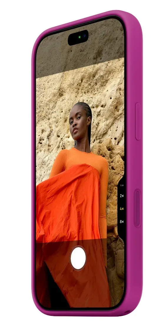 iPhone 18 Pro Silicone Case with MS - Magenta
