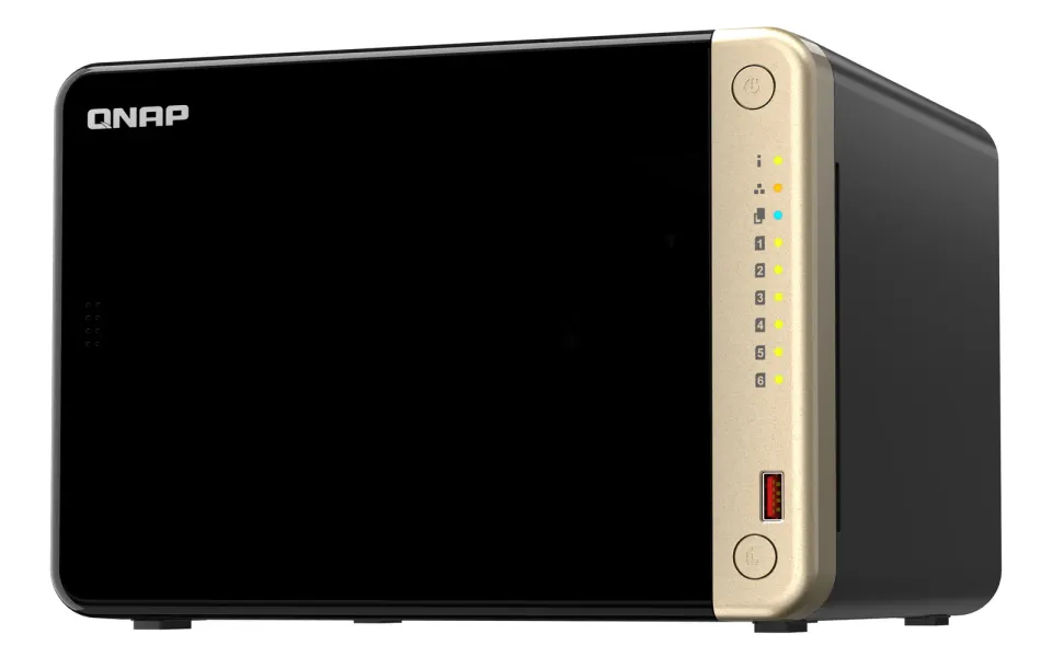 QNAP TS-664-8G (4core 2,9GHz, 8GB RAM, 6xSATA, 2x M.2 NVMe slot, 1xPCIe, 1xHDMI 4K, 2x2,5GbE, 4xUSB)