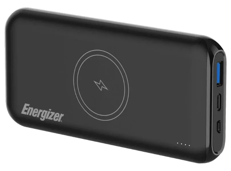 Energizer powerbanka QE10009PQ 10000mAh, Power Delivery, bezdrátové nabíjení, černá