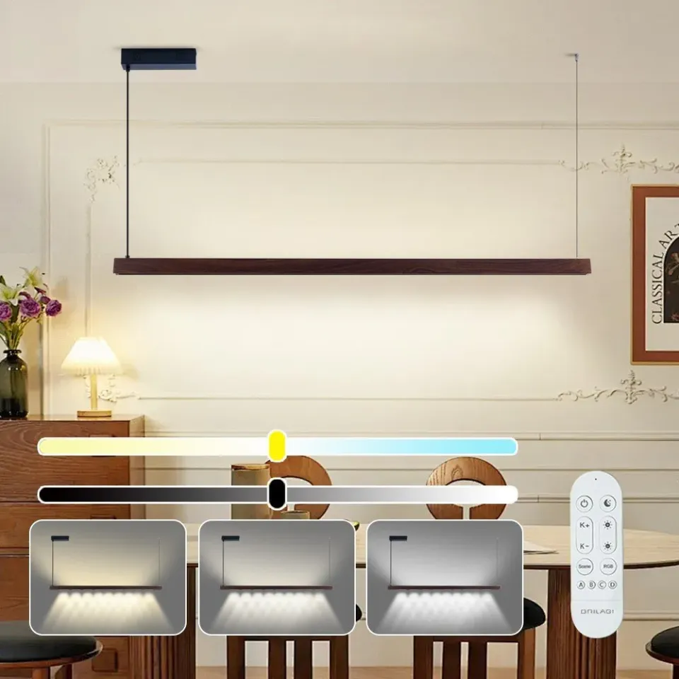 IMMAX NEO MADEIRA SMART lineár osvětlení, dřevo ořech, 152cm, Wi-Fi, TUYA