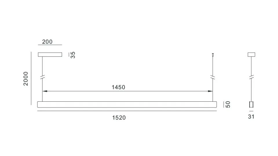 IMMAX NEO MADEIRA SMART lineár osvětlení, dřevo ořech, 152cm, Wi-Fi, TUYA