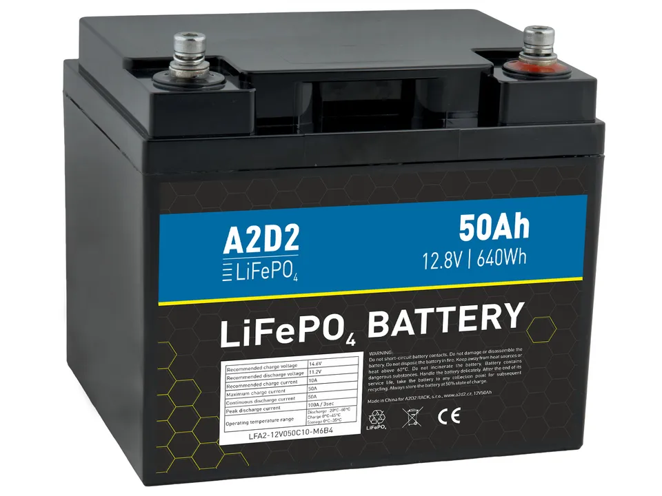 Avacom A2D2 baterie LiFePO4 12,8V 50Ah M6 (Qinkual cells)