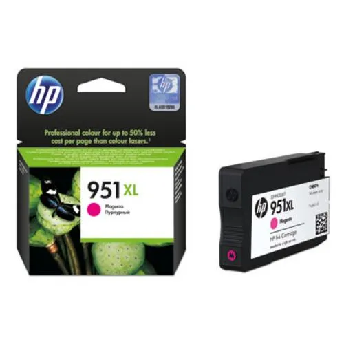 HP CN047AE originální náplň purpurová č.951XL velká (cca 1500 stran, magenta, pro OJ 8100, 8600)
